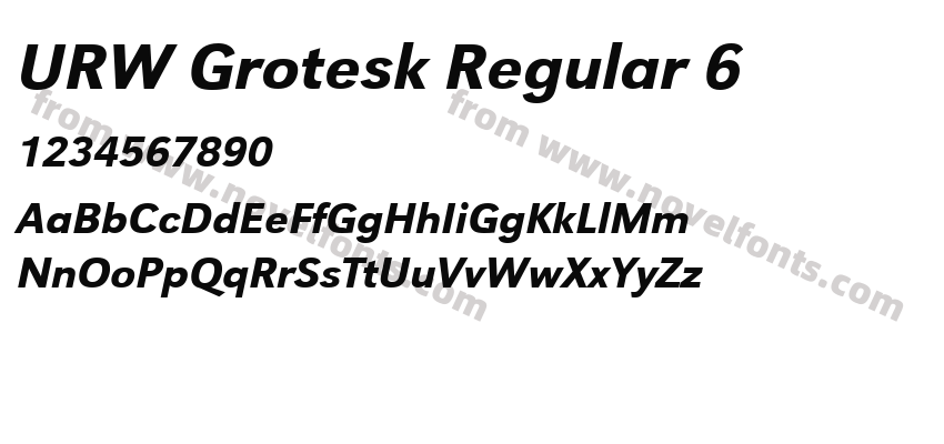 URW Grotesk Regular 6Preview