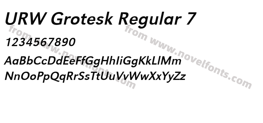 URW Grotesk Regular 7Preview