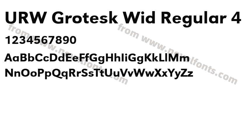 URW Grotesk Wid Regular 4Preview