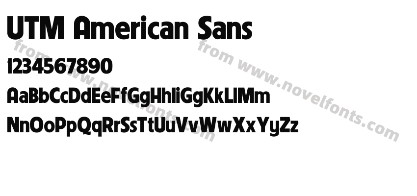 UTM American SansPreview