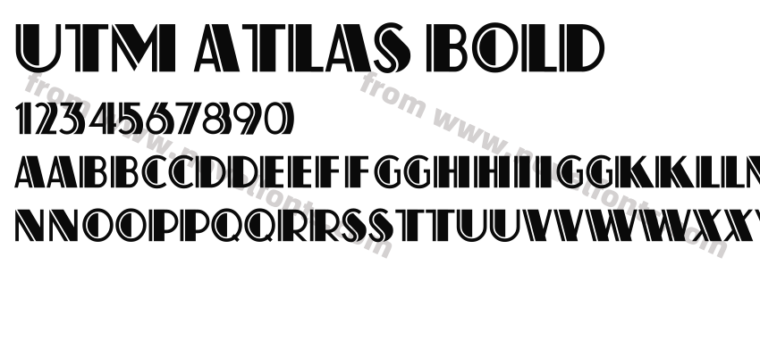 UTM Atlas BoldPreview