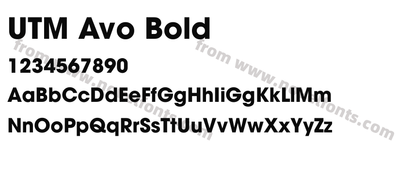 UTM Avo BoldPreview