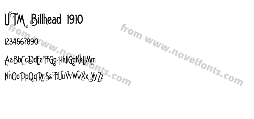 UTM Billhead 1910Preview