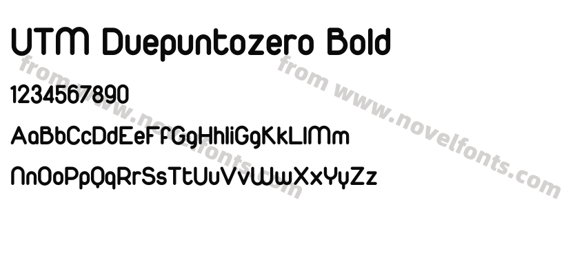 UTM Duepuntozero BoldPreview