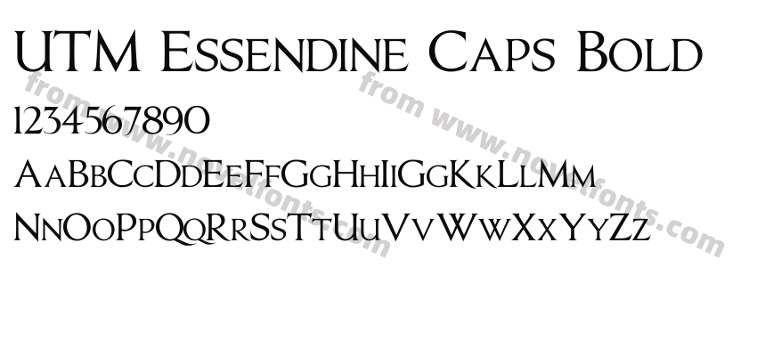 UTM Essendine Caps BoldPreview