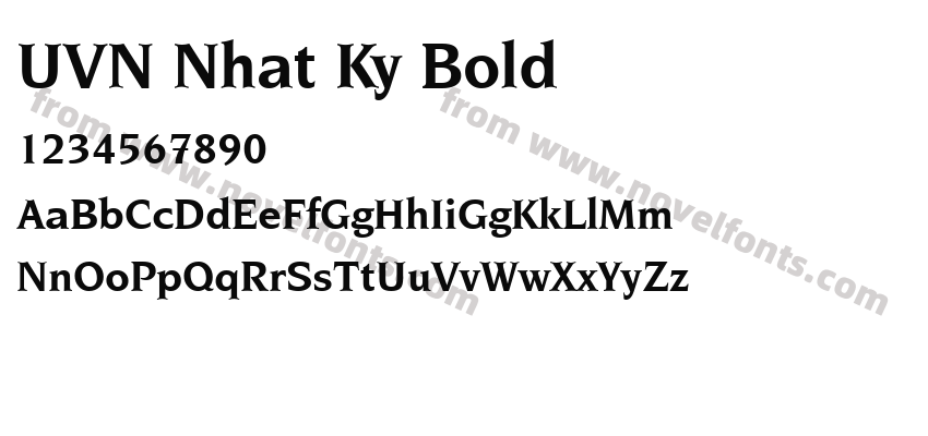 UVN Nhat Ky BoldPreview