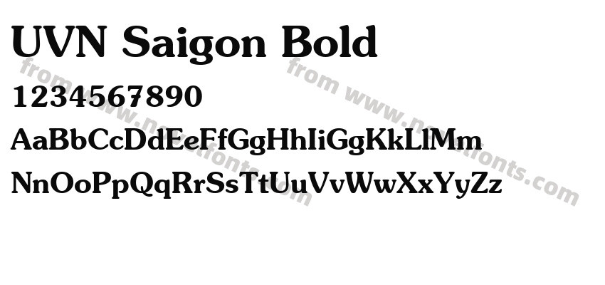 UVN Saigon BoldPreview