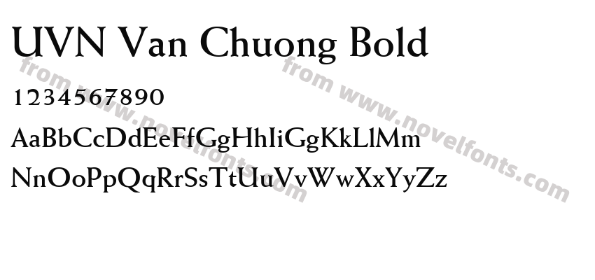 UVN Van Chuong BoldPreview