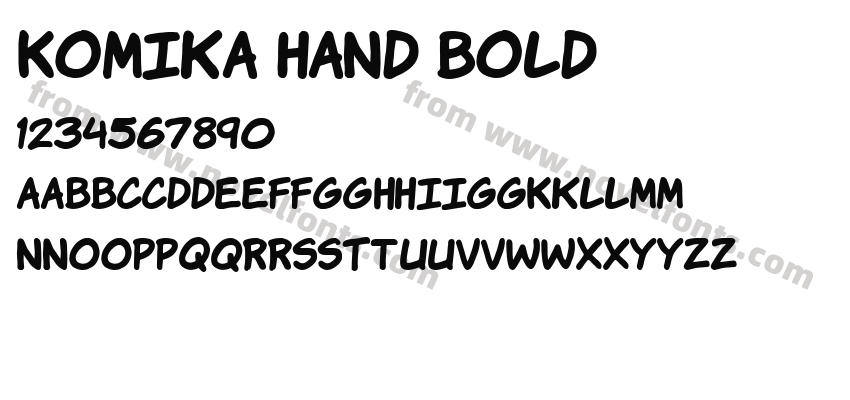 Komika Hand BoldPreview