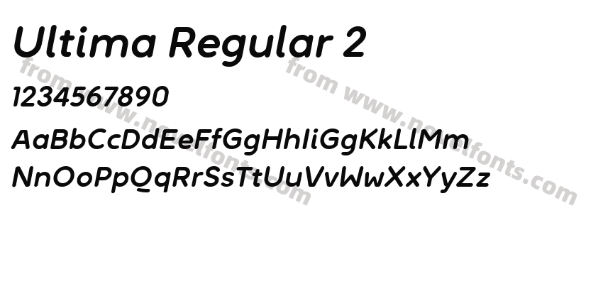 Ultima Regular 2Preview
