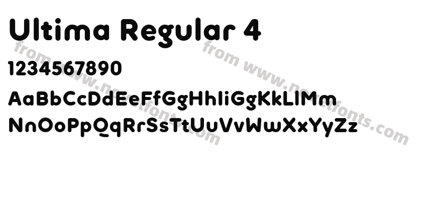 Ultima Regular 4Preview