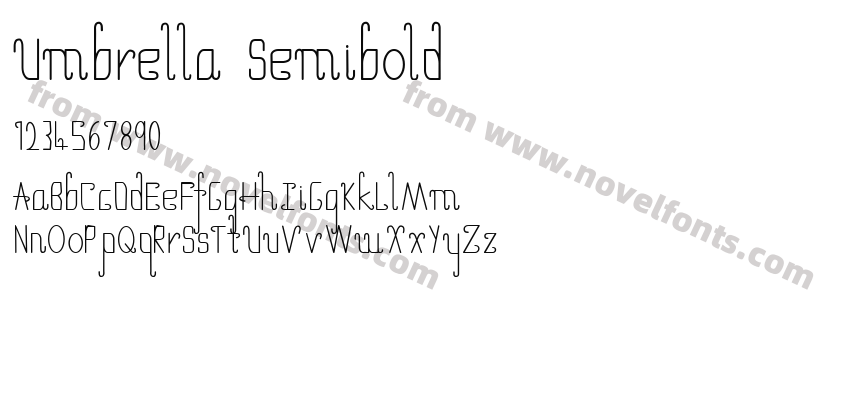 Umbrella SemiboldPreview