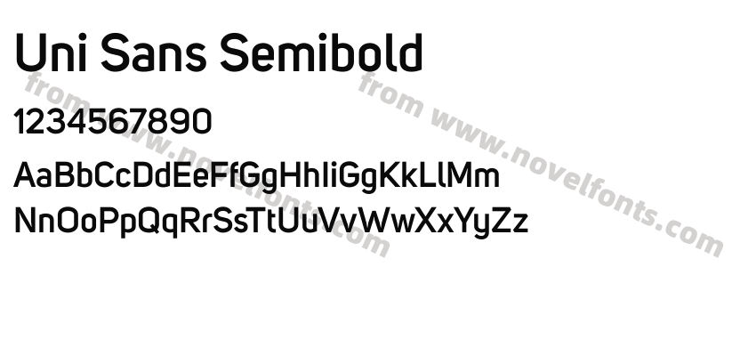Uni Sans SemiboldPreview
