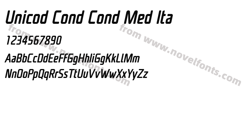 Unicod Cond Cond Med ItaPreview