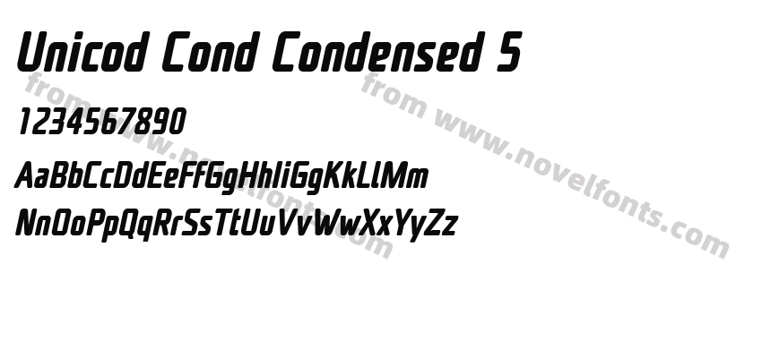 Unicod Cond Condensed 5Preview