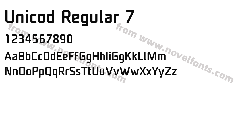 Unicod Regular 7Preview