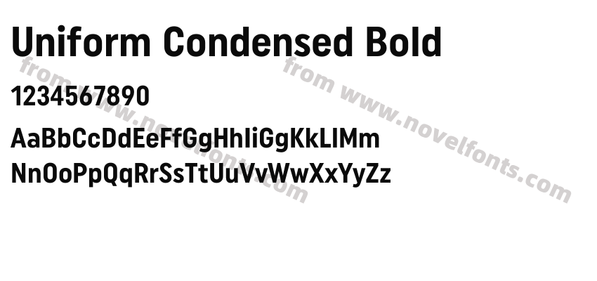 Uniform Condensed BoldPreview