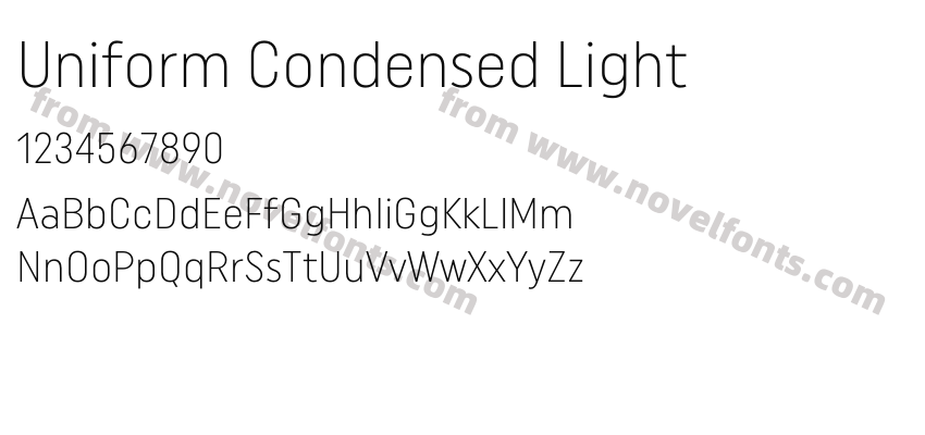 Uniform Condensed LightPreview