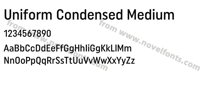 Uniform Condensed MediumPreview