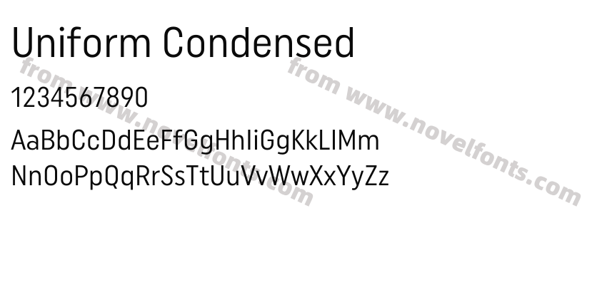 Uniform CondensedPreview
