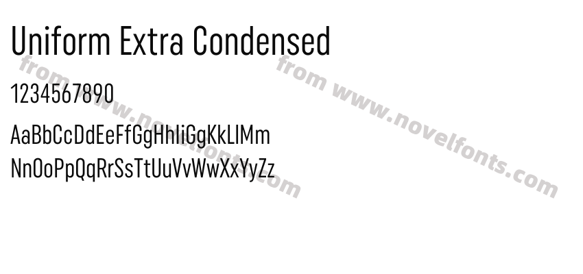 Uniform Extra CondensedPreview