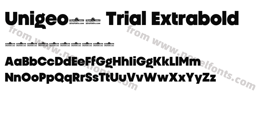 Unigeo32 Trial ExtraboldPreview