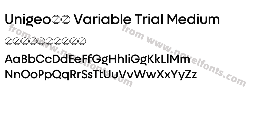 Unigeo32 Variable Trial MediumPreview