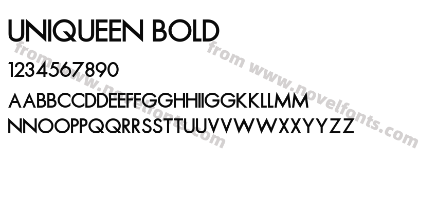 Uniqueen BoldPreview