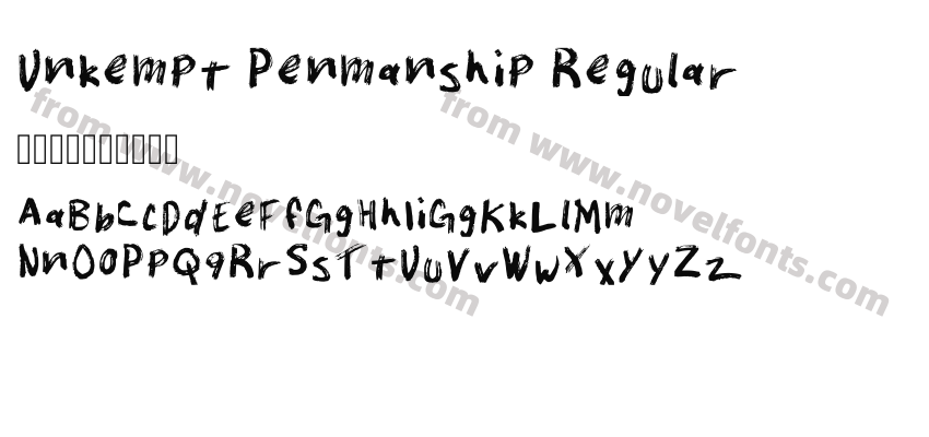 Unkempt Penmanship RegularPreview