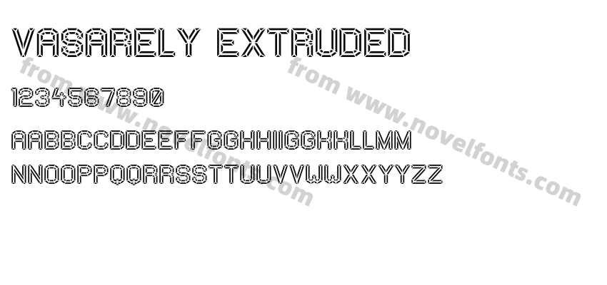 VASARELY ExtrudedPreview