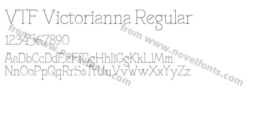 VTF Victorianna RegularPreview