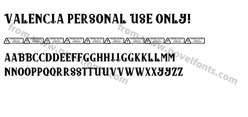Valencia PERSONAL USE ONLY!Preview
