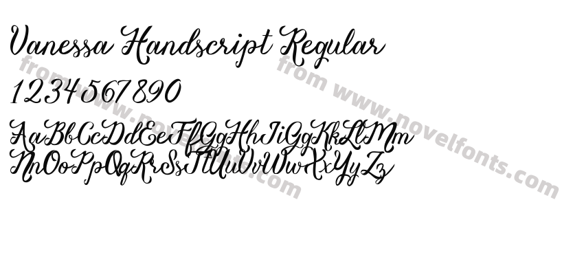 Vanessa Handscript RegularPreview