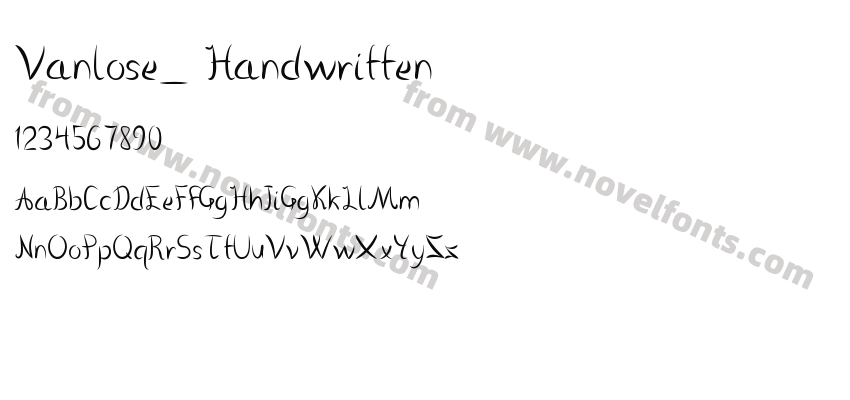 Vanlose_ HandwrittenPreview