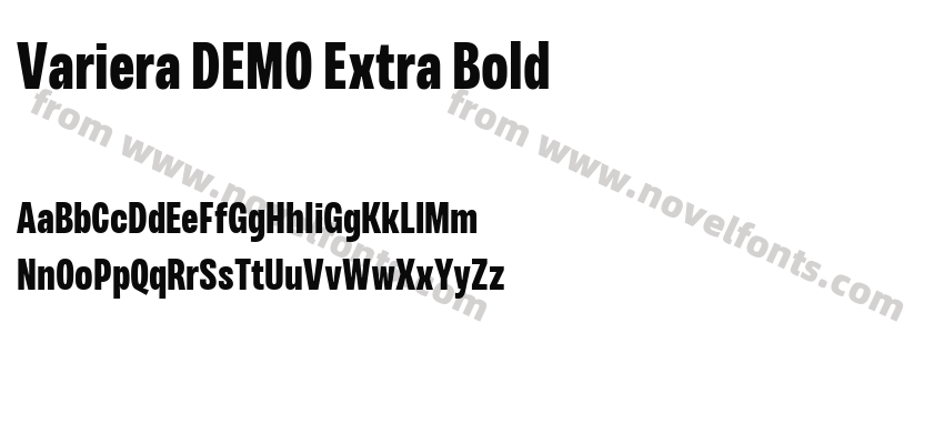 Variera DEMO Extra BoldPreview