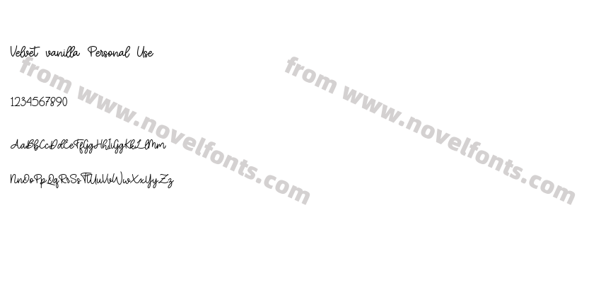 Velvet vanilla Personal UsePreview