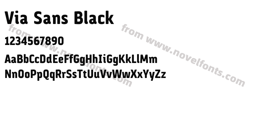 Via Sans BlackPreview