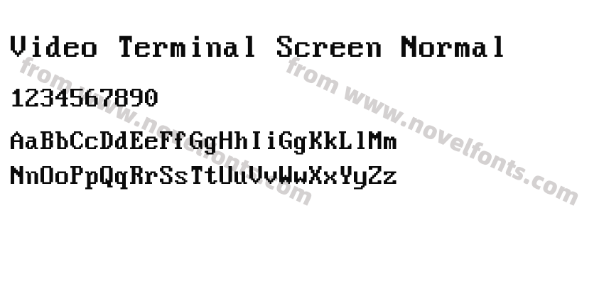 Video Terminal Screen NormalPreview