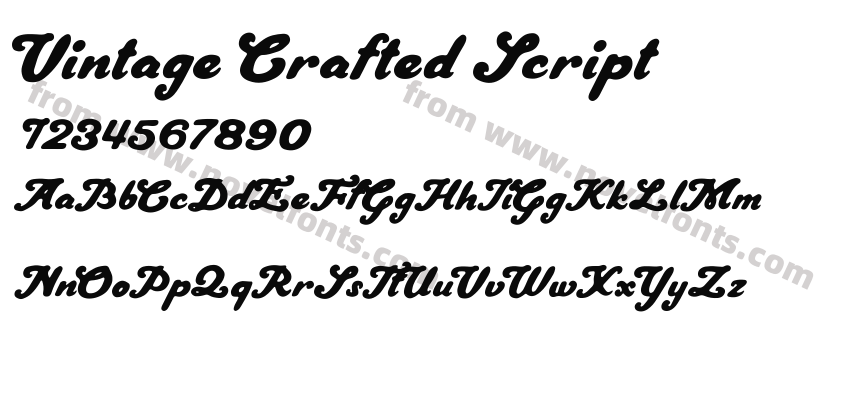 Vintage Crafted ScriptPreview