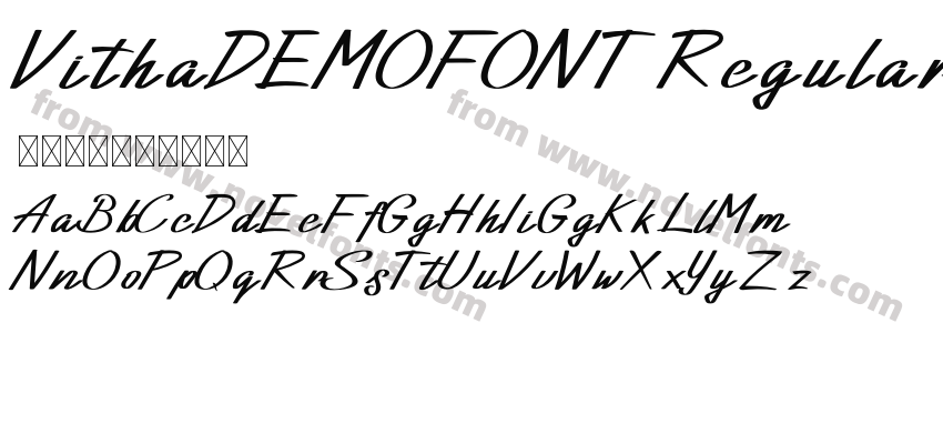 VithaDEMOFONT RegularPreview