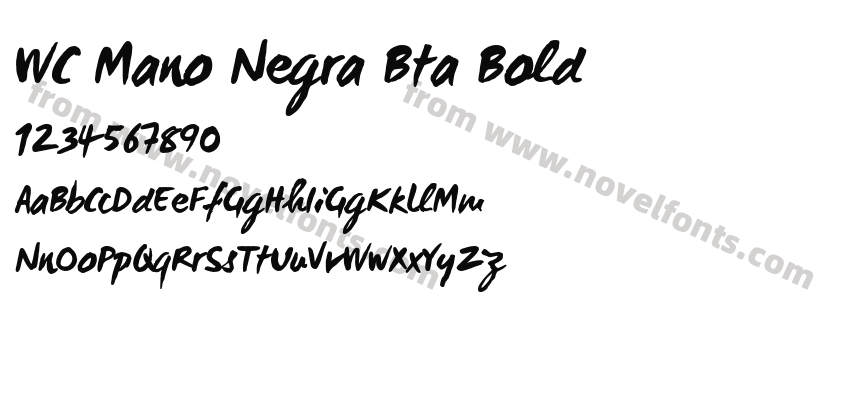 WC Mano Negra Bta BoldPreview