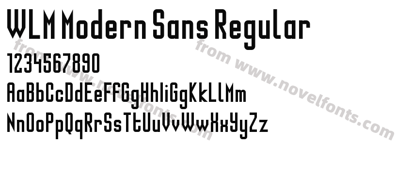 WLM Modern Sans RegularPreview