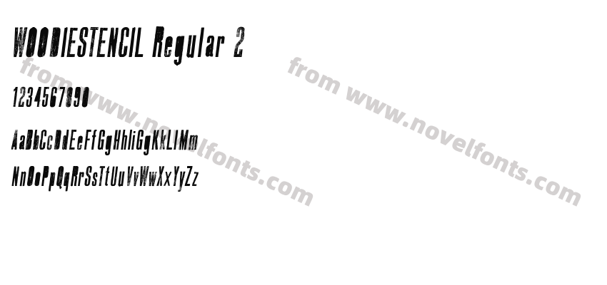 WOODIESTENCIL Regular 2Preview