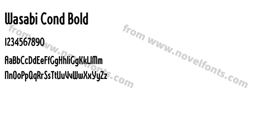 Wasabi Cond BoldPreview