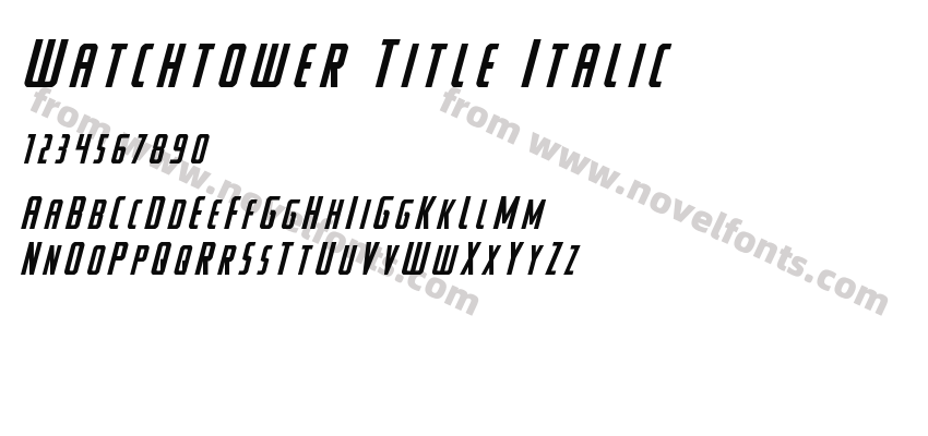 Watchtower Title ItalicPreview