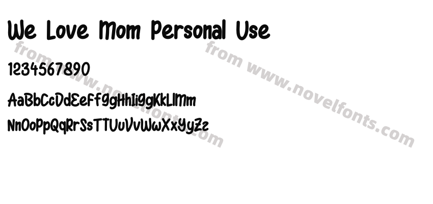 We Love Mom Personal UsePreview