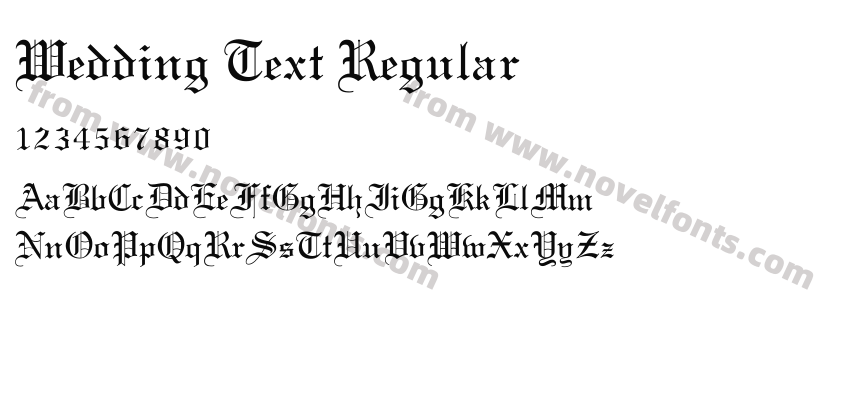 Wedding Text RegularPreview