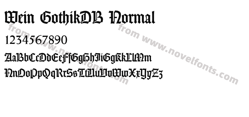 Wein GothikDB NormalPreview