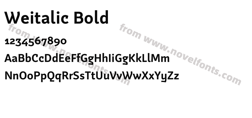 Weitalic BoldPreview