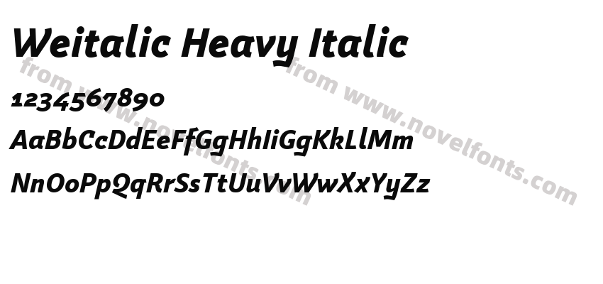 Weitalic Heavy ItalicPreview